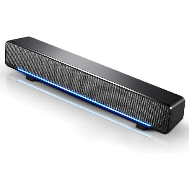 Mini USB Soundbar with 3.5 mm audio jack, compact speaker for computer and other devices