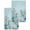 Light Blue Lake Blue, variant on Coastal Turtle Kitchen Dish Towels for Drying Dishes Set of 3, Nautical Eucalyptus Leaves Coral Seaweed Waffle Weave Microfiber Hand Tea Bathroom Towels Quick Dry & Absorbent Towel 15.7x23.6