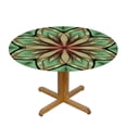thumbnail image 3 of HAOXIT Mandala Boho Style Round Tablecloth  Table Cloth Hippie Jewelery Ornament Vintage Pattern Tablecloths for Round Tables Small Round Tablecloth Table Cover for Outdoor 38-42, 3 of 8