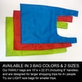 thumbnail image 2 of BagFold FAMILY - 10 Reusable Eco-Friendly Grocery Bags For Shopping In A Dispensing Pouch; Features Carabiner Clip  Coupon Pouch, 2 of 11