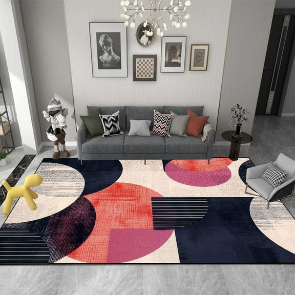 Modern Geometry Living Room Carpets Light Luxury Abstract ration Sofa Area Rugs Large Area Bedroom Lounge Non-slip Floor Mat