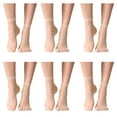 thumbnail image 1 of 12 pares de calcetines altos hasta el tobillo transparentes para mujer, medias color piel, ultrafinas, frescas, transparentes, de seda para mujer, 1 of 6