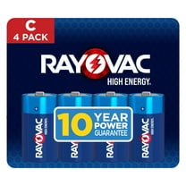 Rayovac High Energy C Batteries (4 Pack), Alkaline C Cell Batteries