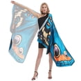 thumbnail image 3 of ITFABS Femmes Papillon Châle avec Couleur Vive, Sangle de Main Réglable, 3 of 5
