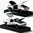 thumbnail image 3 of Toyota Trueno AE86 de Initial D, modelo de coche de aleación fundido a presión, coche deportivo de juguete para niños y adultos, coches de juguete con retroceso (negro, tipo A), 3 of 4