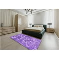 thumbnail image 5 of Ahgly Company Machine Washable Indoor Rectangle Transitional Violet Purple Area Rugs, 5' x 8', 5 of 7