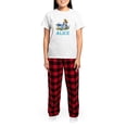 thumbnail image 4 of CafePress - ALICE IN WONDERLAND BLUE Women's Light Pajamas - Women's Short Sleeve Print T-Shirt and Pants Light Cotton Pajama Set, 4 of 7