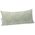thumbnail image 2 of Sage Green Paisley Boho Body Pillow Cover, Pillowcase Protectors with Zipper, Breathable Decorative Throw Pillow Case Cover, Abstract Art Floral Aesthetic Pillow Shams for Couch Sofa 20x60Inch, 2 of 9