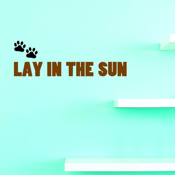Do It Yourself Wall Decal Sticker Lay In The Sun Home Decor 16x40"