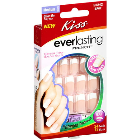 KISS Everlasting French® Nail Kit - Perpetual (Best Artificial Nails At Home)