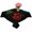 Black, variant on Game Controller Table Cloth Waterproof Tablecloths, Modern Art Gaming Handheld Black Tablecloth Dining Table Cover for Kitchen Party Tabletop Outdoor, Square Tablecloth 60x60 Inch