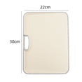 thumbnail image 1 of Multifunctional Double-Sided Cutting Board Non-Slip Kitchen Chopping Board with Grinding Area,Beige PE/PP Material,Various Sizes for Fruits and Vegetables, 1 of 8