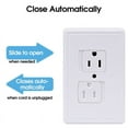 thumbnail image 3 of 6-Pack Safety Self-Closing Outlet Covers, Wall Socket Plate Automatic Sliding Cap Cover for Child Proofing Outlets, 3 of 8