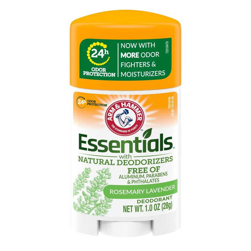 ARM & HAMMER Essentials Deodorant, with Natural Deodorizers, Fresh