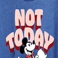 thumbnail image 3 of Disney - Mickey & Friends - Mickey Staying in for the Day - Not Today - Women's Short Sleeve Graphic T-Shirt, 3 of 5