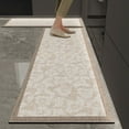 thumbnail image 1 of Granjero Gordo Alfombrilla de baño antideslizante de felpa mullida, accesorio de decoración para baño, 19 x 31 pulgadas (blanco), 1 of 4