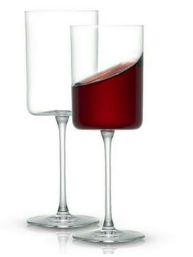 JoyJolt Claire Crystal Red Wine Glasses, Large Wine Glass [Set of 2] Stemmed Wine Glasses