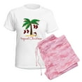 thumbnail image 6 of CafePress - Tropical Christmas Women's Light Pajamas - Women's Short Sleeve Print T-Shirt and Pants Light Cotton Pajama Set, 6 of 7