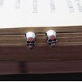 thumbnail image 2 of ZHAOCHENG par de pendientes punk de plata de ley 925 para Halloween, 2 of 5