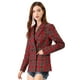 thumbnail image 2 of Chaqueta formal Allegra K para Mujer Doble Botonadura Rojo Verde S, 2 of 6