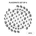 thumbnail image 2 of Placemats Set Of 4 / 6, Math Number 9 Print Placemats For Dining Table Indoor/Outdoors Heat Resistant Washable Placemats 18" X 12", 2 of 8