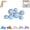 Light Blue, variant on 7 PCS Reusable Inflatable Balloon Garland Arch Kit, Linked Pvc Balloons with Elastic Bands & Leak-proof Nozzle, Party Decoration for Birthdays, Weddings & Valentine's Day