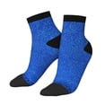 thumbnail image 2 of Bingfone Blue Glitter Design Patterned Men'S Women'S Casual Cotton Socks, 2 of 9