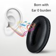 thumbnail image 2 of Almohadillas para los oídos de repuesto fáciles de usar para auriculares Sennheiser HD200 Pro, piel arrugada, 2 of 5