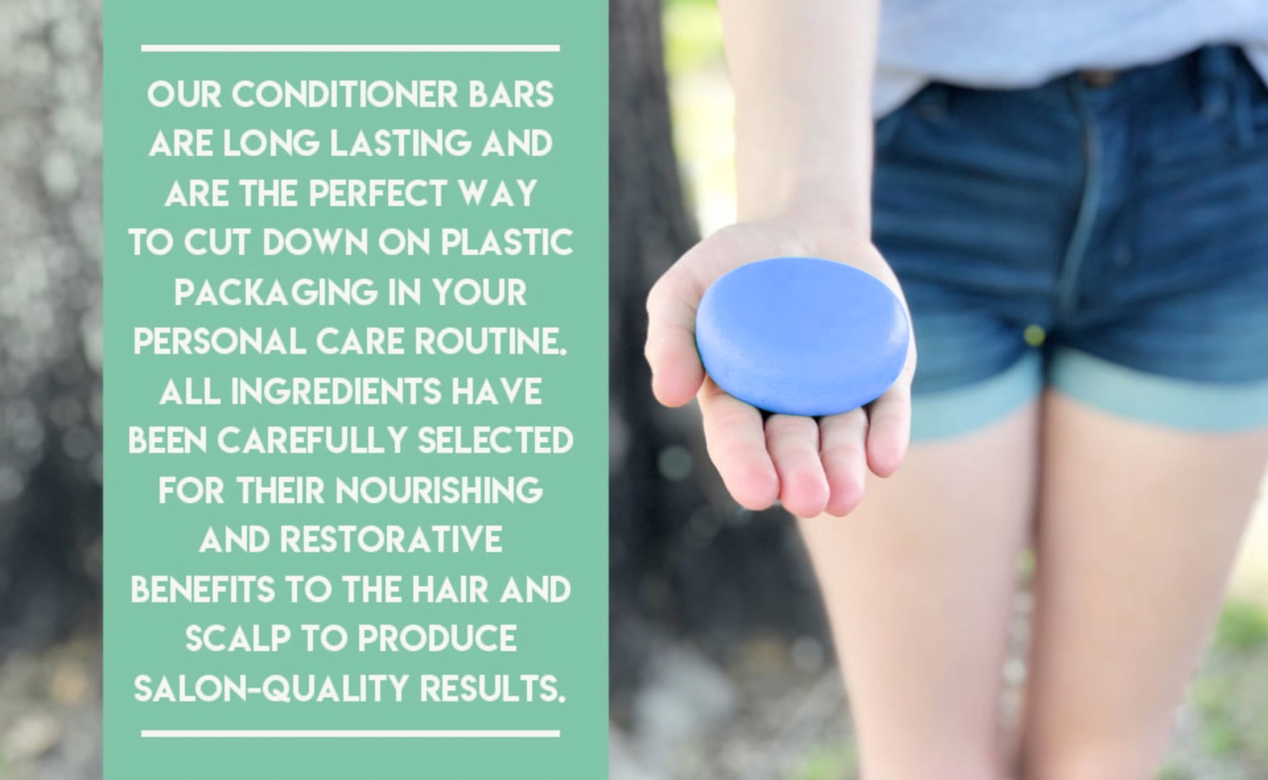 Solid Conditioner Bar, Made With Natural & Organic Ingredients, All Hair Types including frizzy hair, Sulfate-Free, Cruelty-Free & Vegan 2.3 Ounce Bar. (Rosemary & Peppermint)
