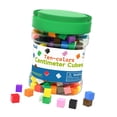 thumbnail image 3 of Mini bloques de construcción geométricos de color sólido de 300 piezas para actividades de sala de juegos, 3 of 9