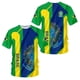 thumbnail image 3 of Camiseta con gráfico de la bandera de Brasil para hombre, ropa con estampado 3D, camiseta de fútbol de Brasil, camisetas de gimnasio, ropa de calle, camisetas de club de fútbol, 3 of 5