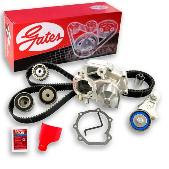 Gates PowerGrip Timing Belt Kit w Water Pump compatible with Subaru WRX 2.5L H4 2012-2014