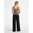 thumbnail image 2 of No Boundaries Sleepwear Brami and Pants Set, 2-Piece Women’s, 2 of 4