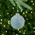 thumbnail image 2 of Northlight 4" Silver and Blue Beaded Glass Christmas Ornament, 2 of 7