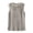 Khaki, variant on Women's Sleeveless Lace Trim Top Round Neck Linen Blend Casual Solid Blouse for Summer Spring Vacation