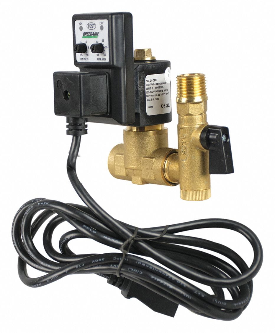 Auto Drain Valve 115 Volt Electronic Timed Industrial Grade 