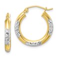 thumbnail image 1 of 10k Yellow Gold 3mm Hoop Earrings Round, 1 of 6
