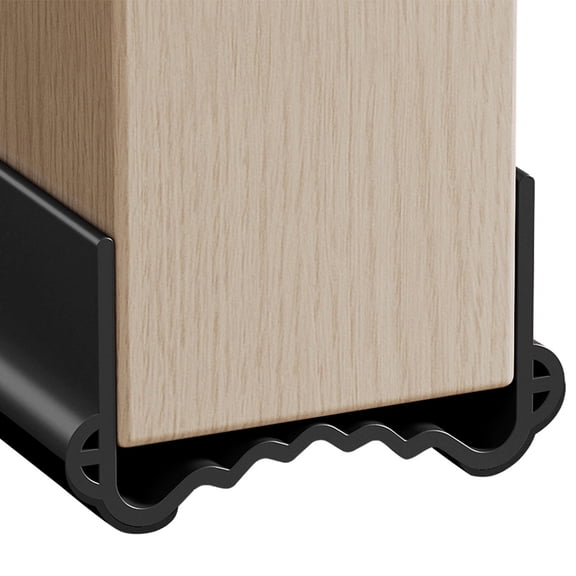 Silicone Door Draft Stopper, 39.4in Upgraded Slide-on Under Door Seal Blocker, Under Door Sweep Weather Stripping
