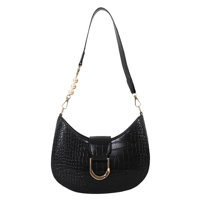 Bolso de Hombro para Mujer, Bolso de Hombro, Bolso de Mano, Ligero, Informal, de Piel Sintética, Bolso Hobo para Primavera Al Aire Libre