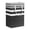 A, variant on Yoloke Cotton Rope Laundry Hamper for Bedroom Dorm Large Tall Woven Rope Storage Basket for Living Room Bathroom Collapsable Dirty Clothes Basket with Handles for Easy Laundry Storage