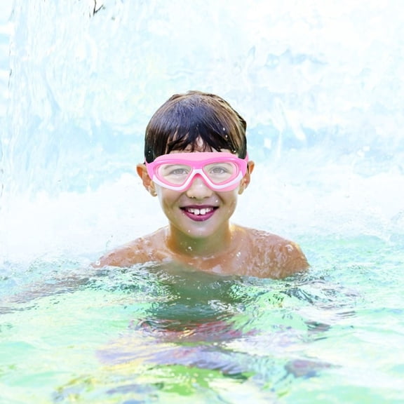 LEORX 1 Set Waterproof Swimming Glasses with Clear Vision for Children