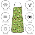 thumbnail image 6 of Disketp Cute Green Frog Kitchen Apron with adjustable Aprons for Women with Pockets Cooking Powder Pink Apron, 6 of 7