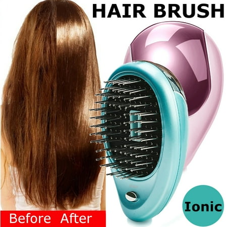 - Portable Electric Ionic Hairbrush Takeout Mini Ion Hair Brush Comb Massage - One Step Hair Styler