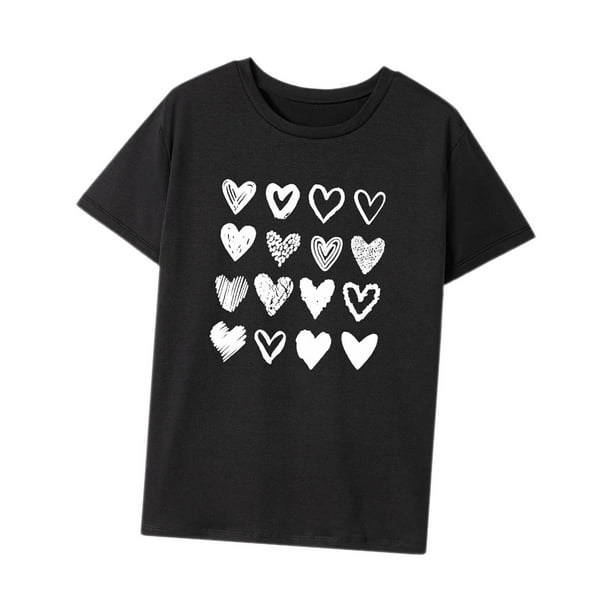 Camiseta Para Mujer Trajes Ropa Suave Camiseta Con Cuello Redondo Para Ir De Compras Viajes Vacaciones L