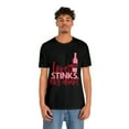 thumbnail image 4 of Love Stinks Let's Drink Valentine Day Unisex Jersey Short Sleeve T-Shirt, 4 of 4