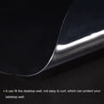 thumbnail image 3 of Uxcell 31.5x51.2" Table Protector, PVC Rectangular Waterproof Round Corner Design Placemat Desk Pad Mat, Clear, 3 of 5