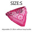 thumbnail image 5 of Toalla de saliva relajante para cachorros Babero ajustable hecho a mano de moda en color rojo rosa para gatos y perros pequeños, 5 of 5