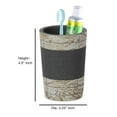 thumbnail image 5 of nu steel Rustic, made of cement Tumbler Cup for Bathroom Vanity Countertops for Rinsing, Drinking, Storing Accessories and Organizing Makeup Brushes, Eye Liners - Antique Stone, 5 of 5
