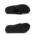 thumbnail image 3 of High Heel Platform Slippers Fashion Flops Slope Non-slip Resort Beach Black Knoted Sandals for Women Female(Size 37), 3 of 3