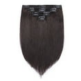 thumbnail image 2 of MY-LADY Extra Thick Clip in 100% Remy Human Hair Extension Double Weft Full Head Natural Hairpiece 110-170g #1B Natural Black 16inch, 2 of 9